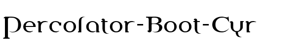 Percolator Boot Cyr Regular.ttf