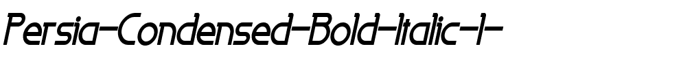 Persia-Condensed Bold Italic.ttf