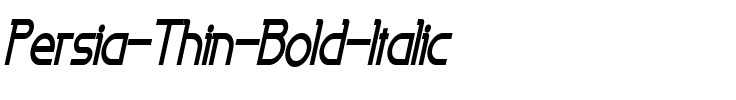 Persia Thin Bold Italic.ttf