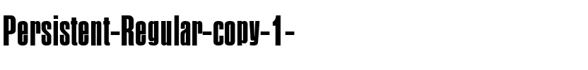 Persistent Regular.ttf