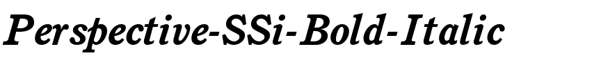 Perspective SSi Bold Italic.ttf