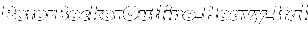PeterBeckerOutline-Heavy Italic.ttf