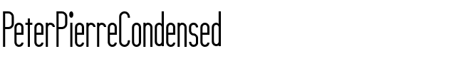 PeterPierreCondensed Regular.ttf