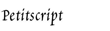 Petitscript Medium.ttf