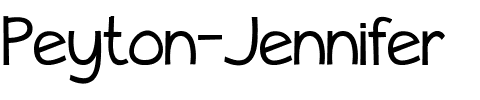 Peyton Jennifer Regular.ttf