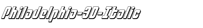 Philadelphia 3D Italic Semi-Italic.ttf