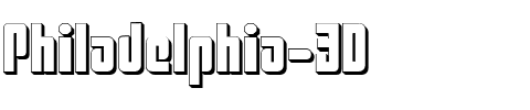 Philadelphia 3D 3D.ttf