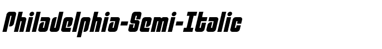 Philadelphia Semi-Italic Semi-Italic.ttf