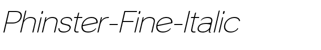 Phinster Fine Italic.ttf