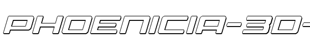 Phoenicia 3D Italic Italic.ttf