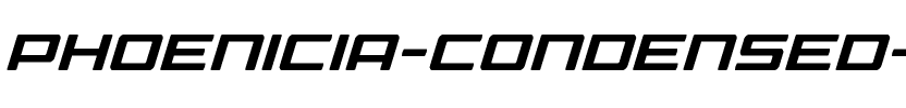 Phoenicia Condensed Italic Condensed Italic.ttf