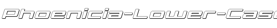 Phoenicia Lower Case 3D Italic Italic.ttf