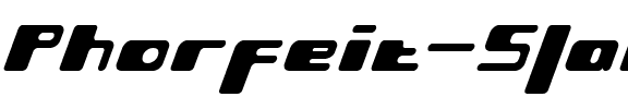 Phorfeit Slant BRK Regular.ttf