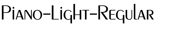 Piano Light Regular.ttf