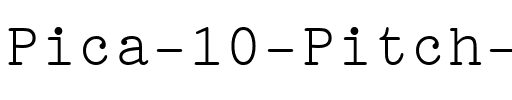 Pica10 BT Roman.ttf