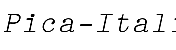 Pica Italic.ttf