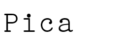 Pica Regular.ttf