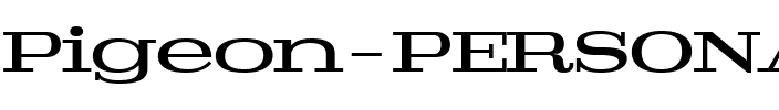Pigeon PERSONAL Medium.ttf