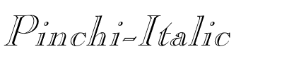 Pinchi-Italic Regular.ttf