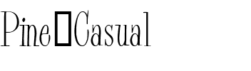 Pine Casual Regular.ttf
