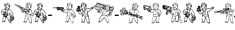 Pip Boy Weapons Dingbats Normal.ttf
