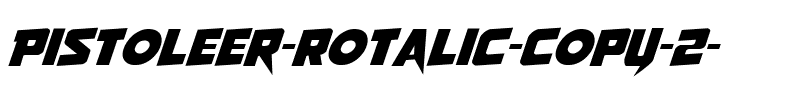 Pistoleer Rotalic Italic.ttf