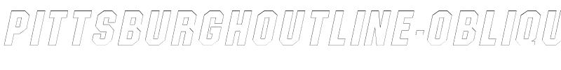 PittsburghOutline Oblique.ttf