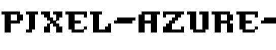 Pixel Azure Bonds Regular.otf