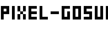 Pixel Gosub Regular.otf