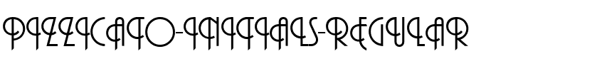 Pizzicato-Initials Regular.ttf
