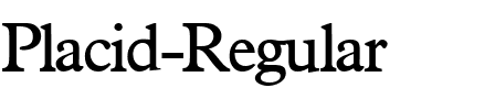 Placid Regular.ttf