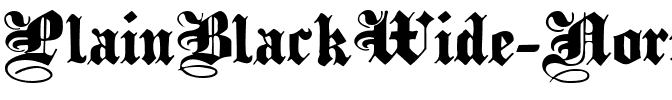 PlainBlackWide Normal.ttf