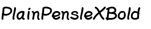 PlainPensleXBold Regular.ttf