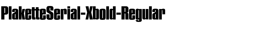 PlaketteSerial-Xbold Regular.ttf