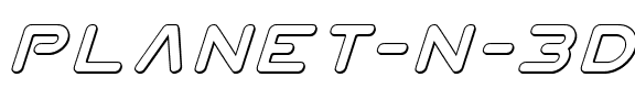 Planet N 3D Italic Italic.ttf