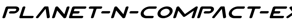 Planet N Compact Expanded Italic Expanded Italic.ttf
