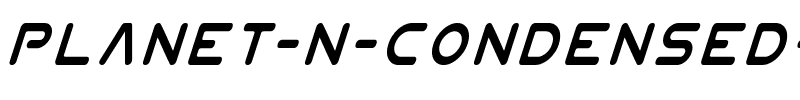 Planet N Condensed Italic Condensed Italic.ttf