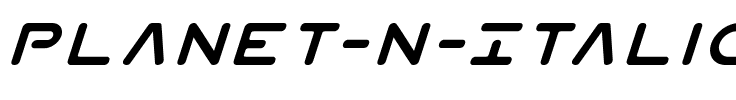 Planet N Italic Italic.ttf