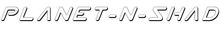 Planet N Shadow Italic Shadow Italic.ttf