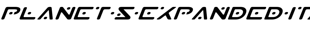 Planet S Expanded Italic Expanded Italic.ttf