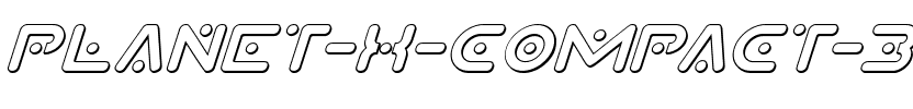 Planet X Compact 3D Italic Italic.ttf