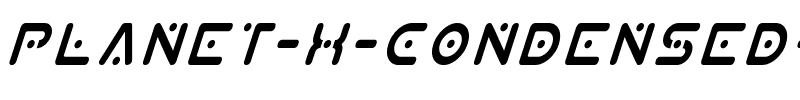 Planet X Condensed Italic Condensed Italic.ttf