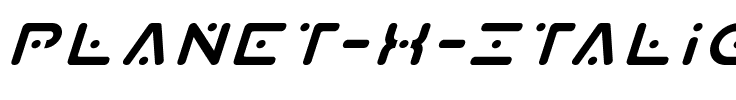 Planet X Italic Italic.ttf