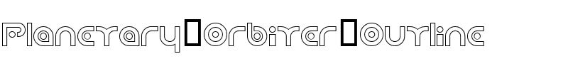 Planetary Orbiter Outline Regular.ttf