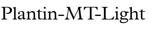 Plantin MT Light Regular.ttf