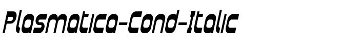 Plasmatica Cond Italic.ttf