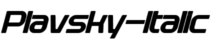 Plavsky Italic.otf