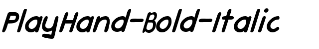 PlayHand Bold Italic.ttf