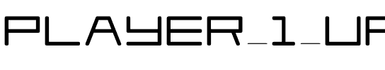 Player 1 Up Black Black.ttf