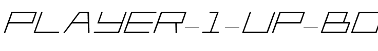 Player 1 Up Bold Italic Bold Italic.ttf